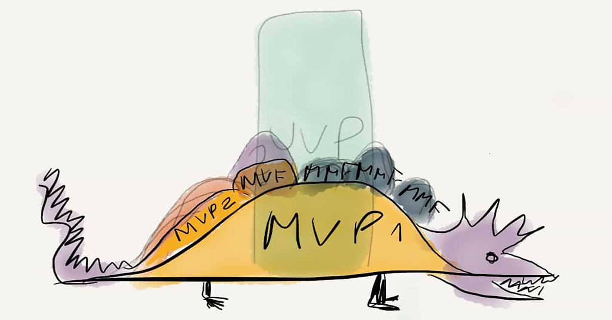 MVPs, MVFs, and MMFs explained through the requirements dinosaur metaphor: making the abstract concept of minimum viable releases concrete for teams and stakeholders.