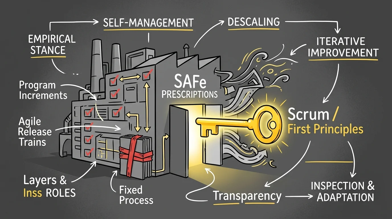 Breaking the SAFe: an honest guide to reclaiming Professional Scrum in a scaled world