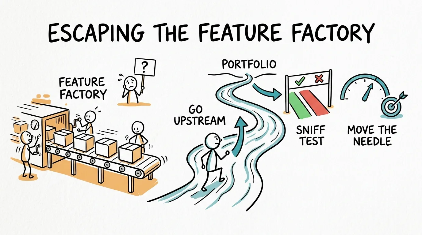Global Derivatives Marketplace: Escaping the Feature Factory After a Product Reorg